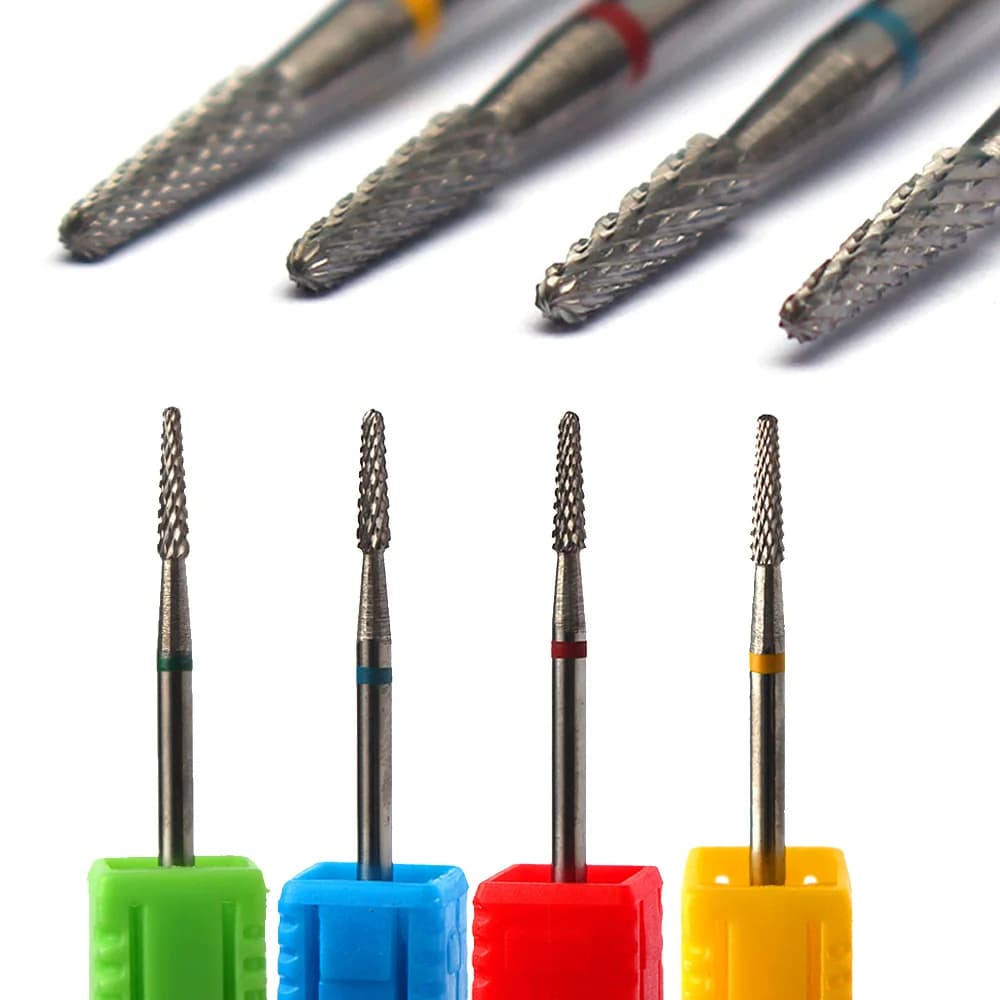 1pc Tungsten Carbide Nail Drill Bit Milling Cutter Polishing Clean Burr Nail File Accessories Electric Manicure Attrition Tools