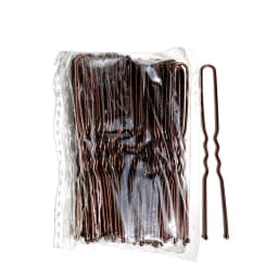 50Pcs Women 5/6/7 cm Hair Waved U-Shaped Bobby Pin Barrette Salon Grip Clip Bridal Hairpins Black Metal Hair Accessories For Bun