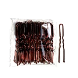 50Pcs Women 5/6/7 cm Hair Waved U-Shaped Bobby Pin Barrette Salon Grip Clip Bridal Hairpins Black Metal Hair Accessories For Bun