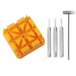 Watch Strap Link Punch Pin Stick Watch Band Bracelet Remover Bar Hammer Punch Thimble Watch Repair Tool Adjust Punching Needle