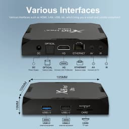 X96Max Plus Ultra Smart TV Box Android 11 Amlogic S905X4 4GB 64GB TVBOX 8K Wifi BT X96 Max Media Player 4GB 32GB Set Top Box