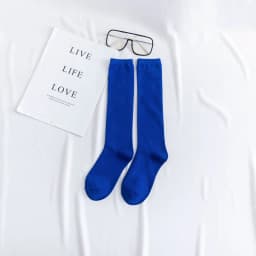 New Japanese solid color calf socks Hyuna candy color Korean student long tube women's socks