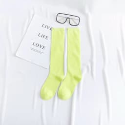 New Japanese solid color calf socks Hyuna candy color Korean student long tube women's socks