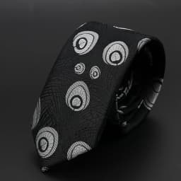 New Men Ties Solid Color Stripe Print Floral 6cm Jacquard Business Neckties Narrow Skinny Tie Wedding Prom Daily Wear Accessory