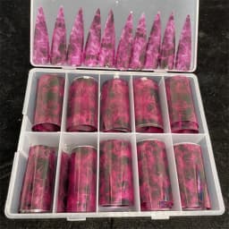 New Flower Nail Foils for Transfer Paper Stickers Floral Adhesive Fruit Nails Wraps Fish DIY Water Marble Nail Art Decorations