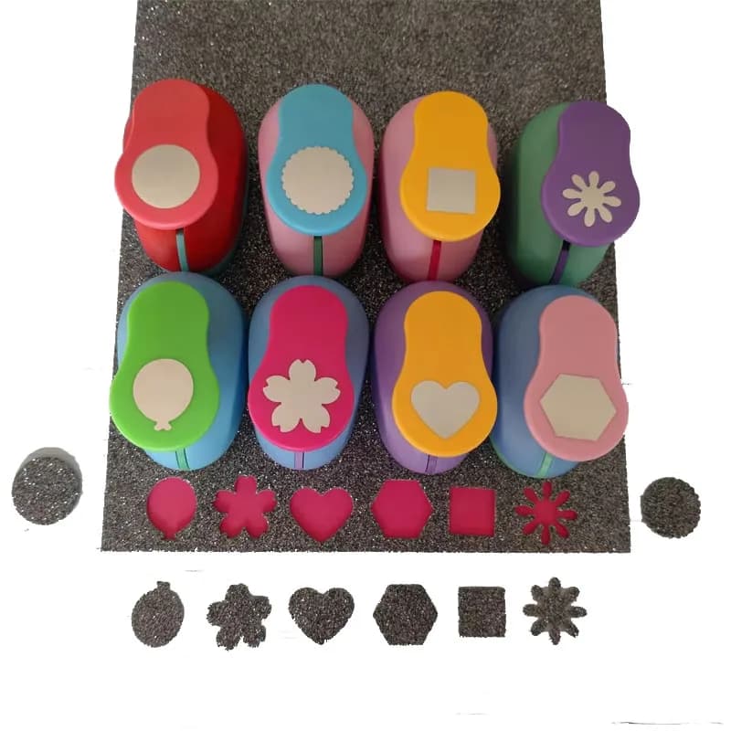 18mm Square 2.5cm Wave Circle Balloon Craft Scrapbooking Machine School Paper Cutting Cutter Puncher Eva Hole Punch Embossing