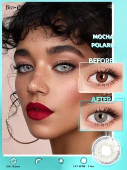 Bio-essence 1 Pair Colored Contact Lenses for Eyes Russian Girl Blue Lenses Monet Green Eye Lenses Violet Lenses Fashion Lenses