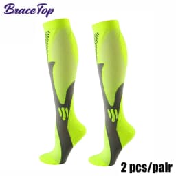 BraceTop 1 Pair Sports Stockings Compression Golf Sport Socks Medical Nursing Stockings Prevent Varicose Veins Socks Rugby Socks