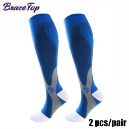 BraceTop 1 Pair Sports Stockings Compression Golf Sport Socks Medical Nursing Stockings Prevent Varicose Veins Socks Rugby Socks