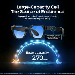 VIVO 2MP AI Smart Glasses Photo Camera Video Multifunctional AI Translation Recording Music Control Wifi Transmission 2026 NEW