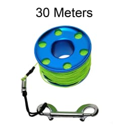 30-60 Meter Scuba Diving Spool Finger Reel Wreck Cave Anti-Missing Marker Line Diver Safety Equipment with Sinking Line