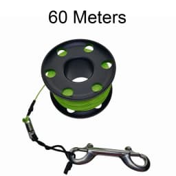 30-60 Meter Scuba Diving Spool Finger Reel Wreck Cave Anti-Missing Marker Line Diver Safety Equipment with Sinking Line
