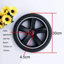Universal Stroller Wheels For Baby Trolley Including 6/7/8/10/12Inch Tyre Different Size Front And Back Wheel Cart Accessories