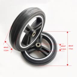 Universal Stroller Wheels For Baby Trolley Including 6/7/8/10/12Inch Tyre Different Size Front And Back Wheel Cart Accessories