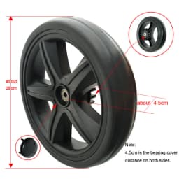 Universal Stroller Wheels For Baby Trolley Including 6/7/8/10/12Inch Tyre Different Size Front And Back Wheel Cart Accessories