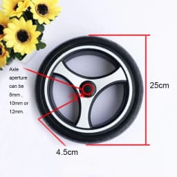 Universal Stroller Wheels For Baby Trolley Including 6/7/8/10/12Inch Tyre Different Size Front And Back Wheel Cart Accessories