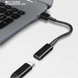 100W Type C Plug Converter USB Type C Female to Universal Laptop Adapter Connector Jack USB C 100W PD Fast Charging Cable Cord