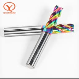 3 Flutes Aluminum Cutter Carbide Milling Cutter Tungsten End Mill DLC Coating Teeth Aluminum Milling Tool Key Seater Router Bit
