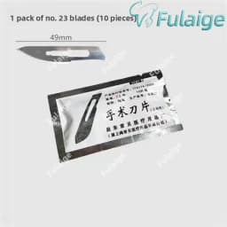 Dental Surgical Scalpel Handle No.3/4 with Blades No.11/23 Stainless Steel Carbon Steel Dissection Cutting Tool for Oral Surgery
