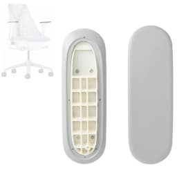 Arms Pads Caps Replacement for Herman Miller Sayl Office Home Computer Chair Armrest accessories Black and Gray Color 1 Pair