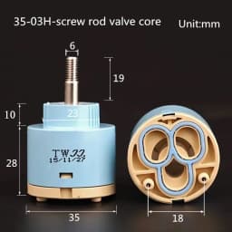 Tap Mixer High Spool Valve 25 MM/35 MM/40 MM Taps Accessories Ceramic Cartridge Faucet Cartridge Mixer Kitchen Bath Basin Shower
