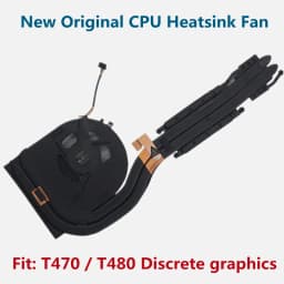 New Original CPU Cooler Cooling Fan for Lenovo ThinkPad T470 T480 Heatsink SWG Integrated / Discrete Graphics 01YR202 01YR200