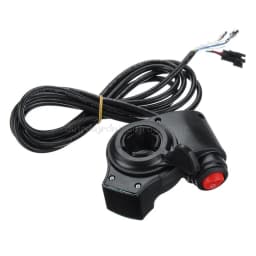 1 Set Electric Vehicle Voltage Display Switch Handle Finger Thumb Throttle Scooter with Power LED Display Handlebar GripsJu24 21