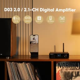 AIYIMA D03 Bluetooth Amplifier 150Wx2 Stereo HiFi Sound Amplificador Subwoofer Amplifiers USB DAC OLED APTX DIY 2.1 Home Audio