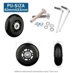Suitcase Replacement Universal Convenient Wheel Accessories Wheel Aircraft Silent Wheel Maintenance And Maintenance Shock-Absorb