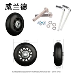 Suitcase Replacement Universal Convenient Wheel Accessories Wheel Aircraft Silent Wheel Maintenance And Maintenance Shock-Absorb