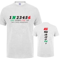 1N23456 Motorcycle Only A Biker Understands T Shirt Motorbike Tee Printed Race T-Shirt JL-153