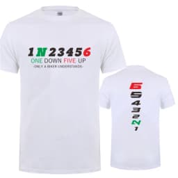 1N23456 Motorcycle Only A Biker Understands T Shirt Motorbike Tee Printed Race T-Shirt JL-153