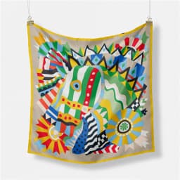 53cm Elephant Giraffe Zebra Square Scarf Brand Design Horse Luxury Silk Women Scarf Bandana Headband Fashion Hijab Neckerchief