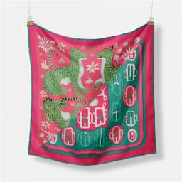 53cm Elephant Giraffe Zebra Square Scarf Brand Design Horse Luxury Silk Women Scarf Bandana Headband Fashion Hijab Neckerchief