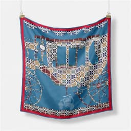 53cm Elephant Giraffe Zebra Square Scarf Brand Design Horse Luxury Silk Women Scarf Bandana Headband Fashion Hijab Neckerchief