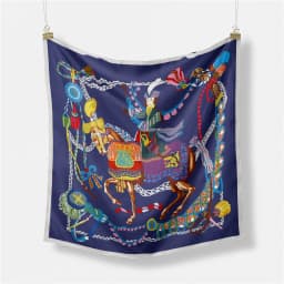 53cm Elephant Giraffe Zebra Square Scarf Brand Design Horse Luxury Silk Women Scarf Bandana Headband Fashion Hijab Neckerchief