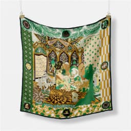 53cm Elephant Giraffe Zebra Square Scarf Brand Design Horse Luxury Silk Women Scarf Bandana Headband Fashion Hijab Neckerchief