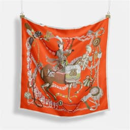 53cm Elephant Giraffe Zebra Square Scarf Brand Design Horse Luxury Silk Women Scarf Bandana Headband Fashion Hijab Neckerchief