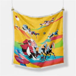 53cm Elephant Giraffe Zebra Square Scarf Brand Design Horse Luxury Silk Women Scarf Bandana Headband Fashion Hijab Neckerchief
