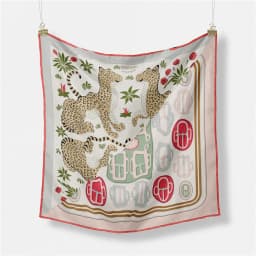 53cm Elephant Giraffe Zebra Square Scarf Brand Design Horse Luxury Silk Women Scarf Bandana Headband Fashion Hijab Neckerchief