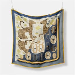 53cm Elephant Giraffe Zebra Square Scarf Brand Design Horse Luxury Silk Women Scarf Bandana Headband Fashion Hijab Neckerchief