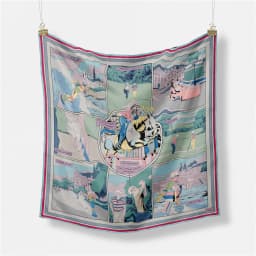 53cm Elephant Giraffe Zebra Square Scarf Brand Design Horse Luxury Silk Women Scarf Bandana Headband Fashion Hijab Neckerchief