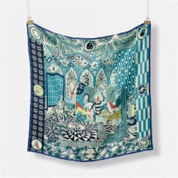 53cm Elephant Giraffe Zebra Square Scarf Brand Design Horse Luxury Silk Women Scarf Bandana Headband Fashion Hijab Neckerchief