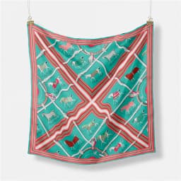 53cm Elephant Giraffe Zebra Square Scarf Brand Design Horse Luxury Silk Women Scarf Bandana Headband Fashion Hijab Neckerchief