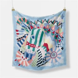 53cm Elephant Giraffe Zebra Square Scarf Brand Design Horse Luxury Silk Women Scarf Bandana Headband Fashion Hijab Neckerchief