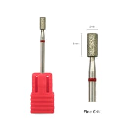 HYTOOS Fine Grit Russian Cuticle Bit Barrel Diamond Nail Drill Bits Electric Manicure Drill Rotary Burr Nails Accessories