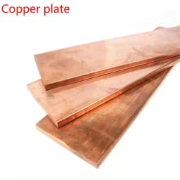 99% Pure Cu Flat Copper Bar Plate Metal Strip Thickness 1/1.5/2/3/4/5 mm Length 250 mm