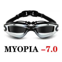 Adult Myopia Swimming Goggles Earplug Professional Pool Glasses anti fog Men Women Optical waterproof Eyewear