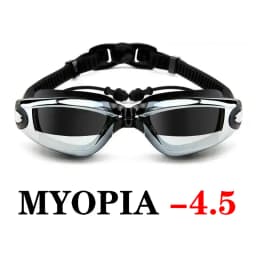 Adult Myopia Swimming Goggles Earplug Professional Pool Glasses anti fog Men Women Optical waterproof Eyewear