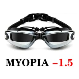 Adult Myopia Swimming Goggles Earplug Professional Pool Glasses anti fog Men Women Optical waterproof Eyewear